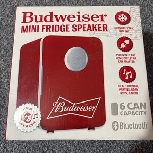 Budweiser Red Portable Speaker Fridge